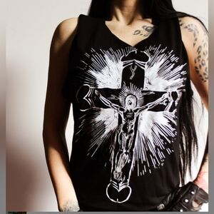 Toxic Vision Easy Wear Crucifix Euphoria Tank Top Shirt